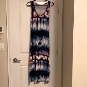 tie-dye maxi dress